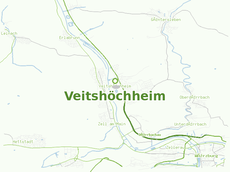 Karte von Veitshöchheim