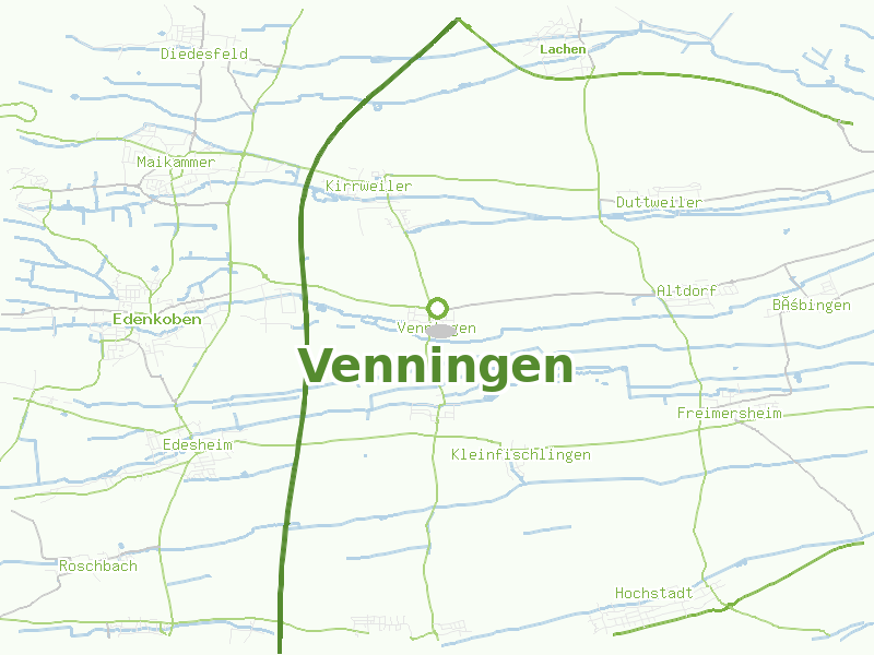 Karte von Venningen