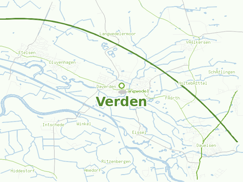 Karte von Verden