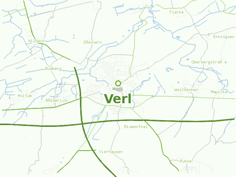 Karte von Verl