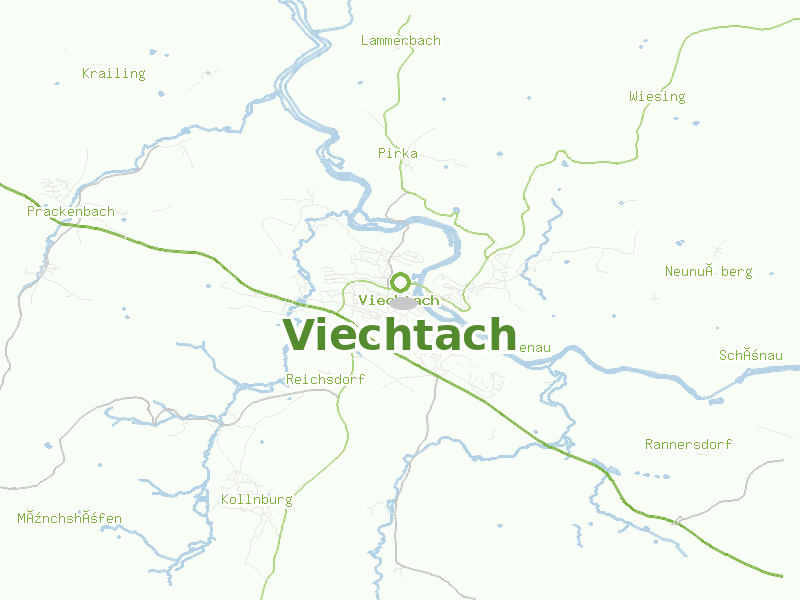 Karte von Viechtach