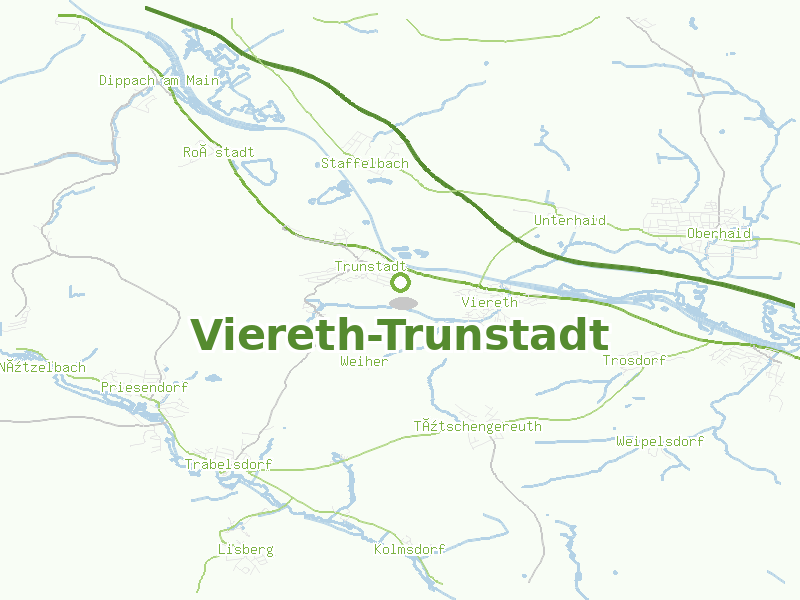 Karte von Viereth-Trunstadt
