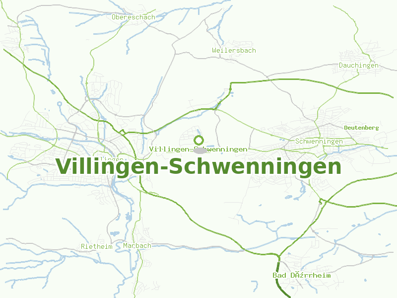 Karte von Villingen-Schwenningen
