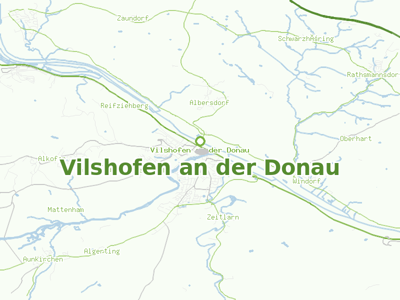 Karte von Vilshofen an der Donau