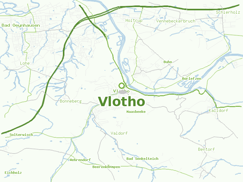 Karte von Vlotho