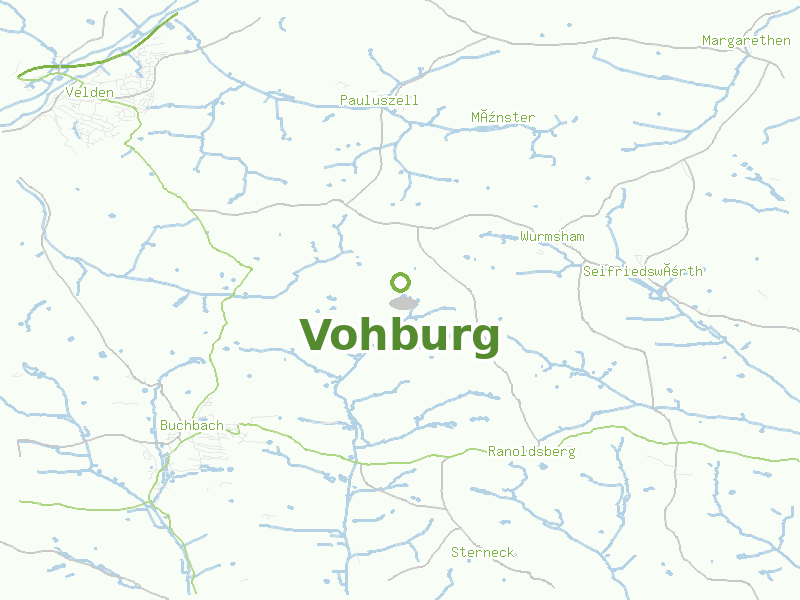 Karte von Vohburg