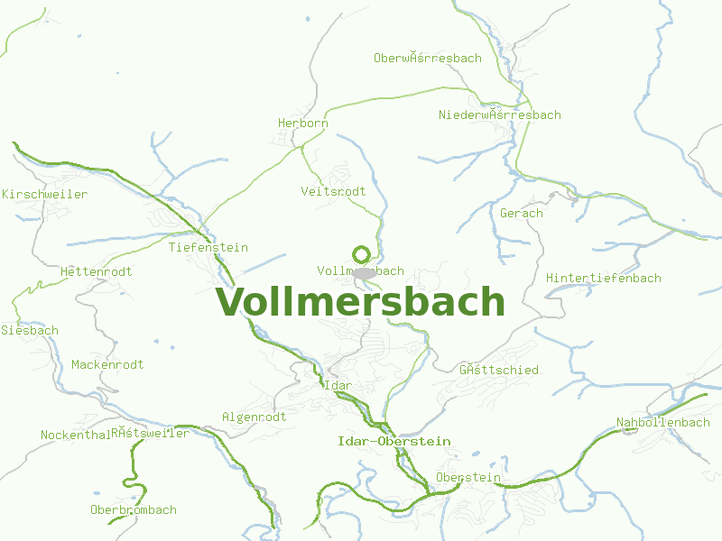 Karte von Vollmersbach