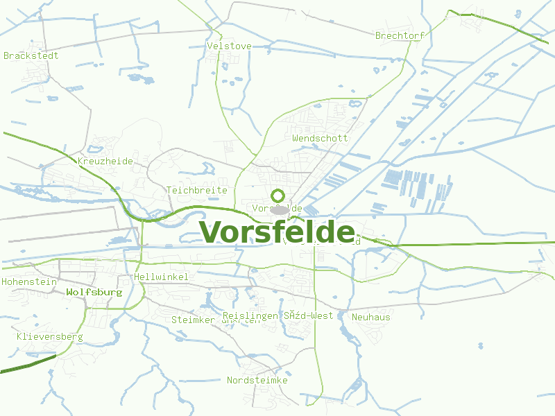 Karte von Vorsfelde