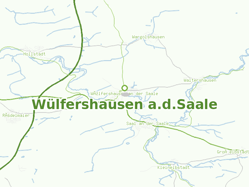 Karte von Wülfershausen a.d.Saale