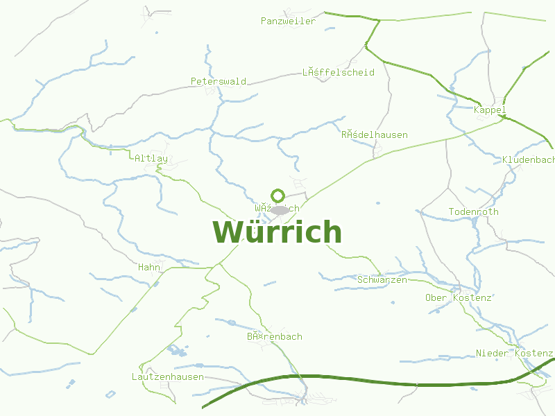 Karte von Würrich
