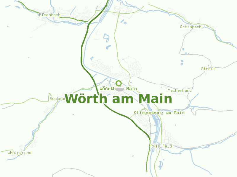 Karte von Wörth am Main