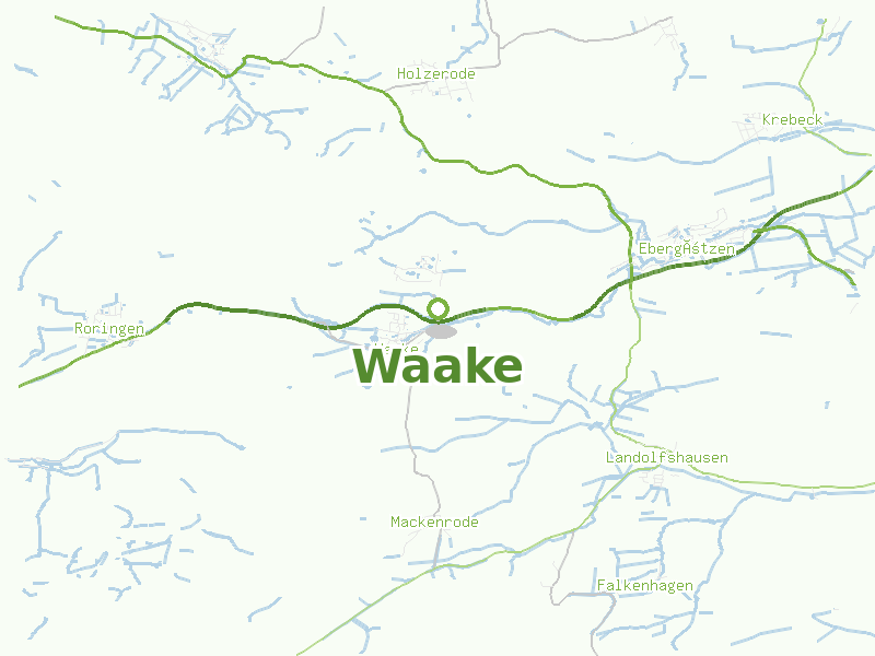 Karte von Waake