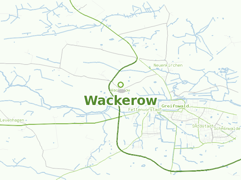 Karte von Wackerow
