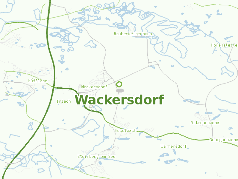 Karte von Wackersdorf