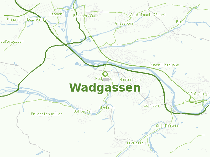 Karte von Wadgassen