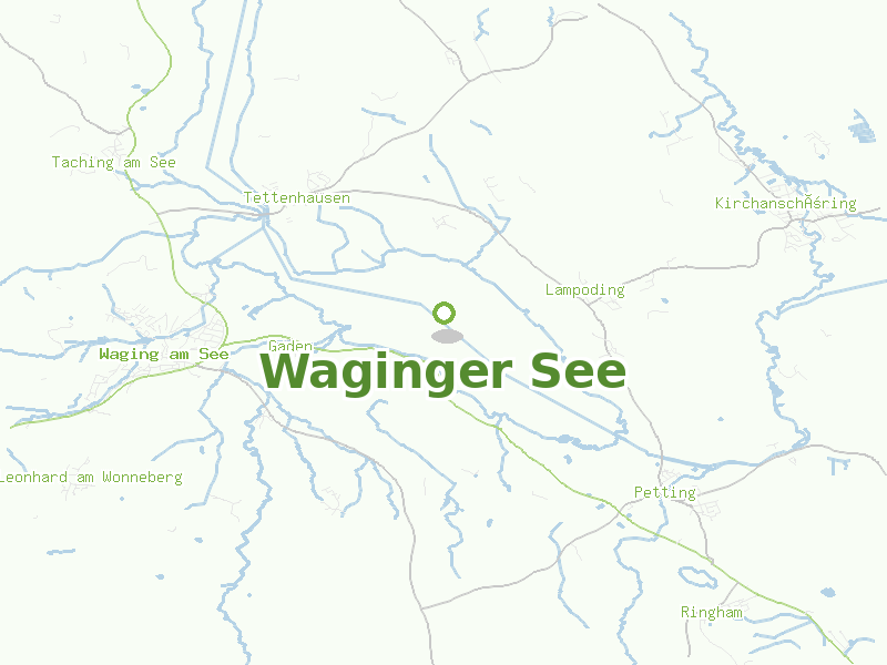 Karte von Waginger See