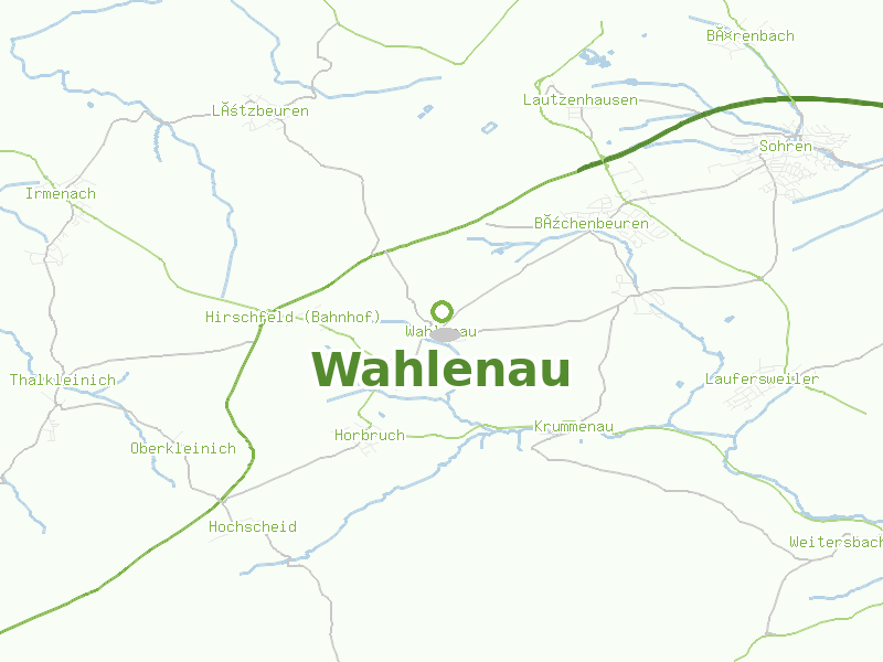 Karte von Wahlenau
