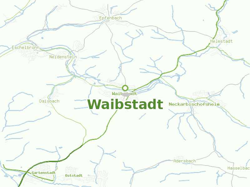 Karte von Waibstadt