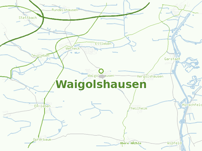 Karte von Waigolshausen