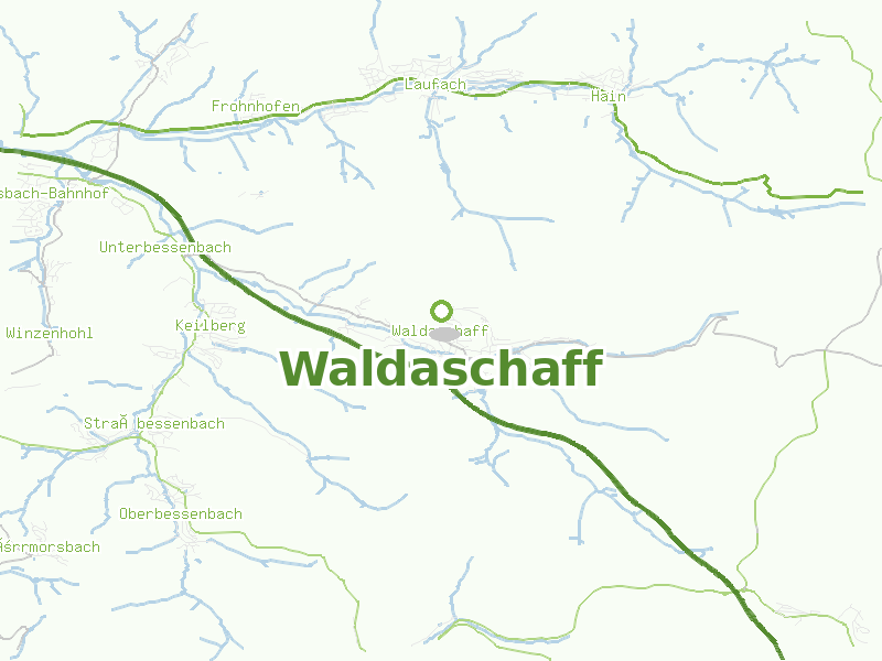 Karte von Waldaschaff