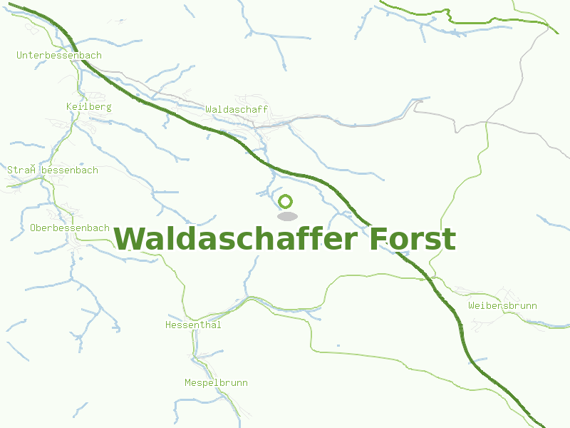 Karte von Waldaschaffer Forst