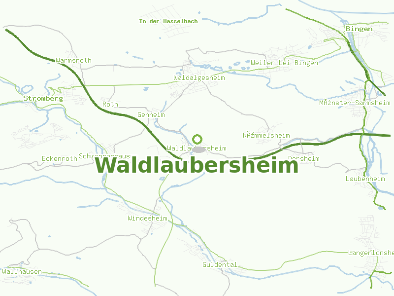 Karte von Waldlaubersheim