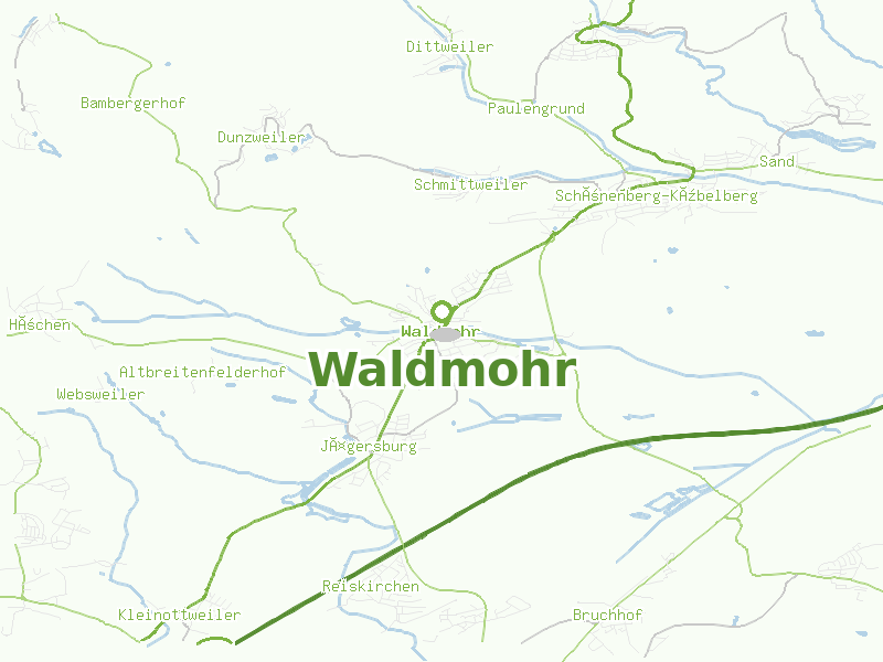 Karte von Waldmohr