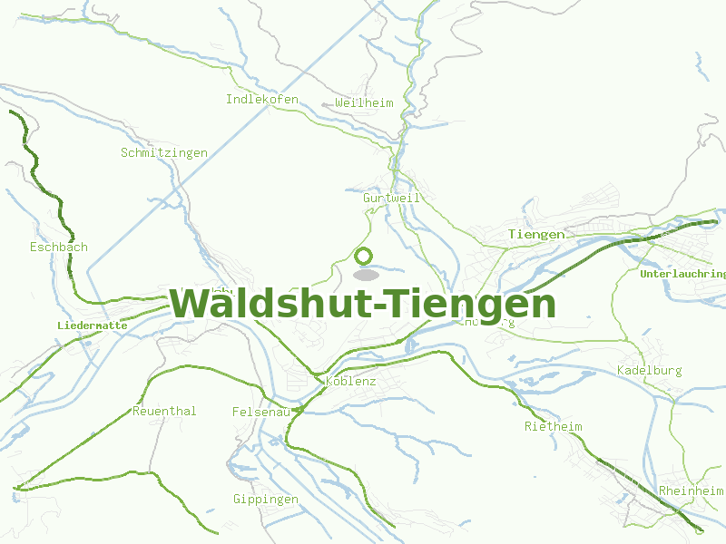 Karte von Waldshut-Tiengen