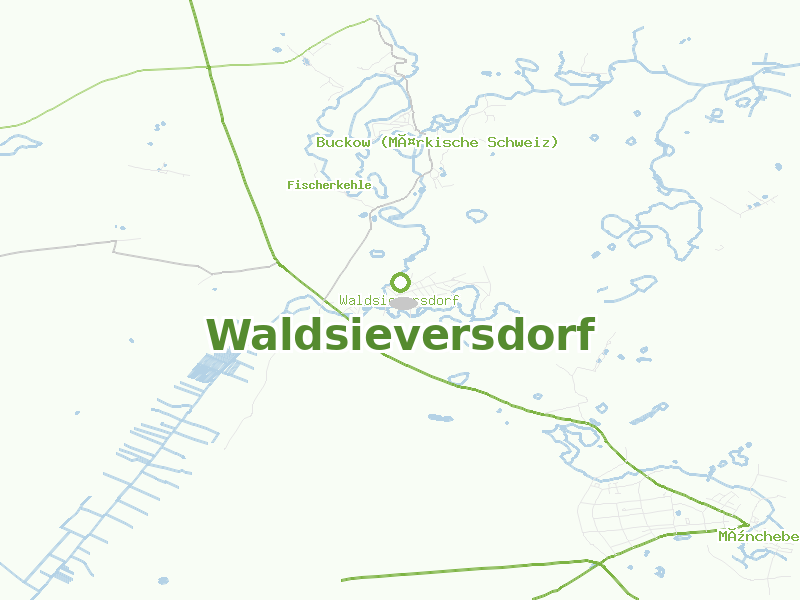 Karte von Waldsieversdorf