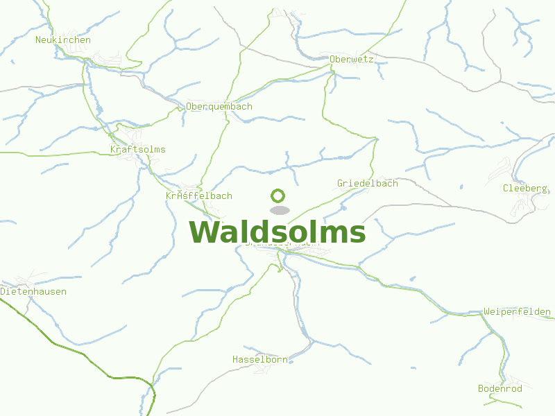 Karte von Waldsolms