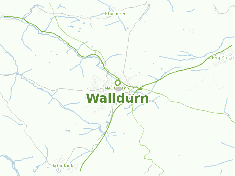 Karte von Walldurn