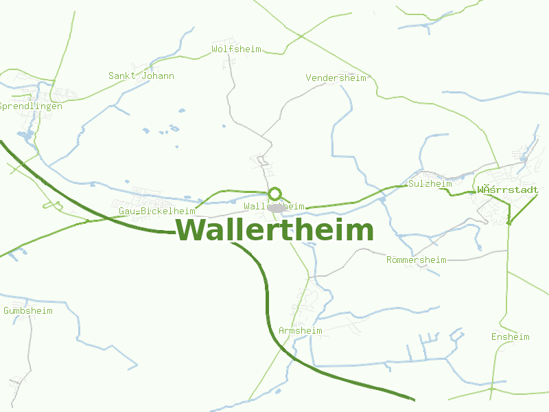 Karte von Wallertheim