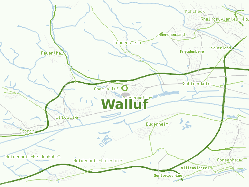 Karte von Walluf