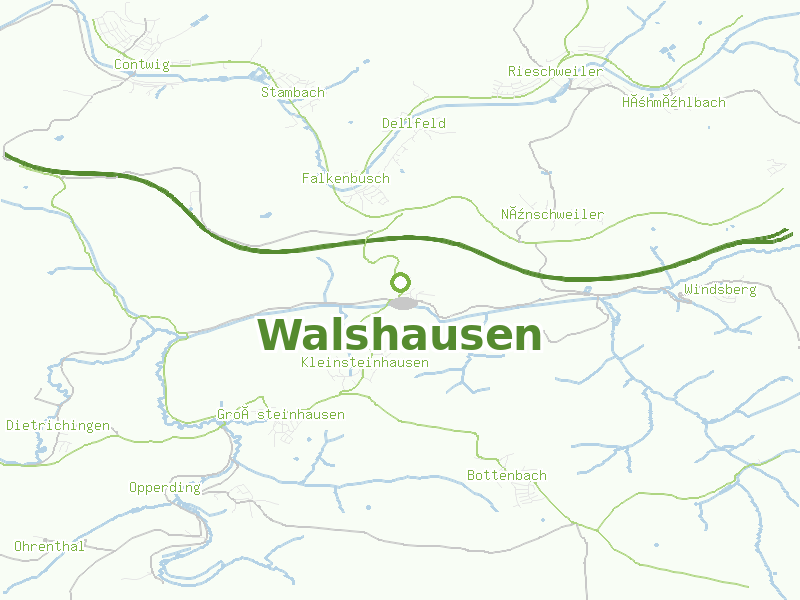 Karte von Walshausen