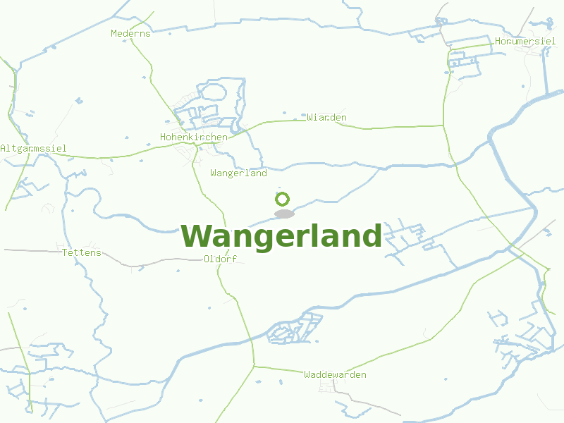 Karte von Wangerland