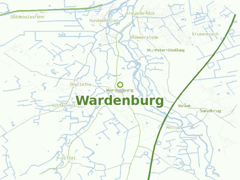 Karte von Wardenburg