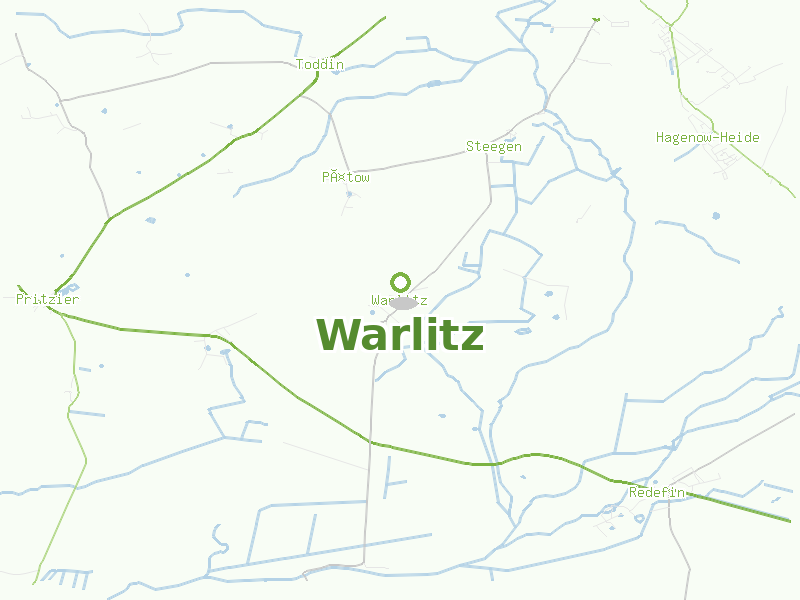 Karte von Warlitz