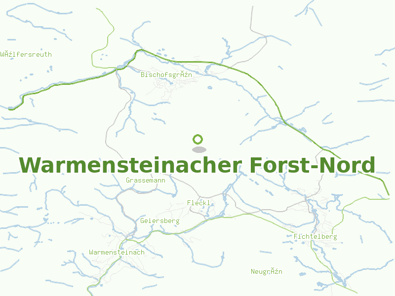 Karte von Warmensteinacher Forst-Nord
