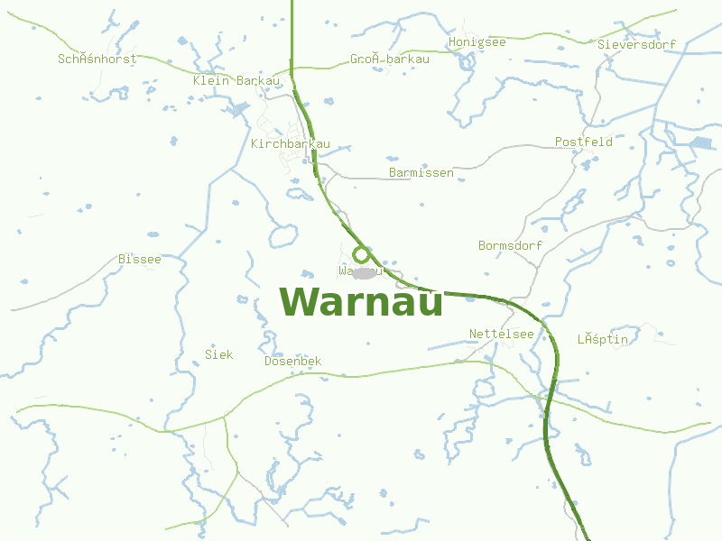 Karte von Warnau
