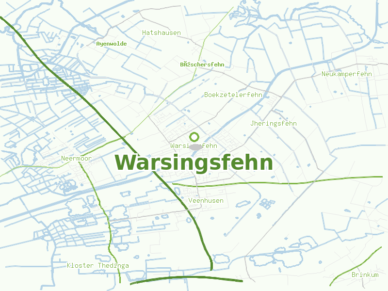 Karte von Warsingsfehn