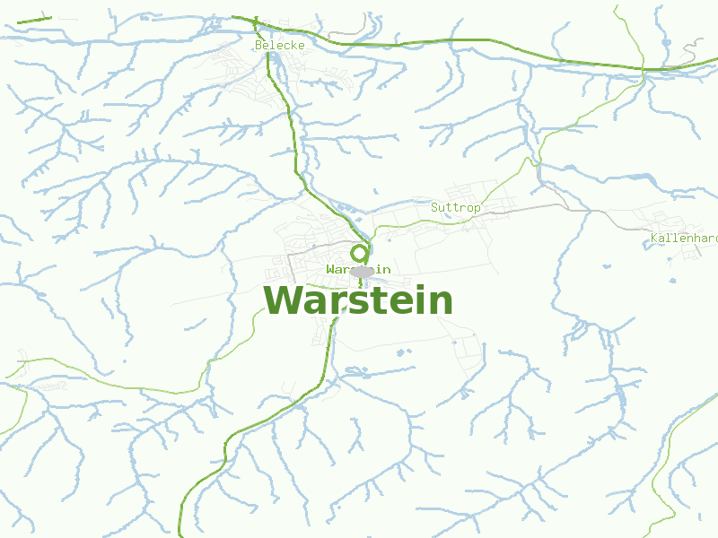 Karte von Warstein