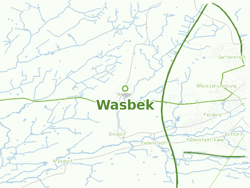 Karte von Wasbek