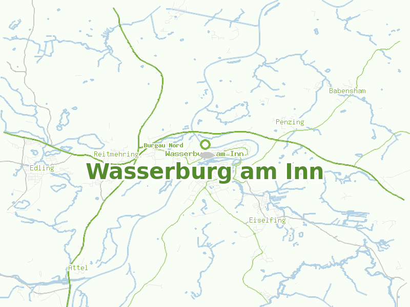 Karte von Wasserburg am Inn