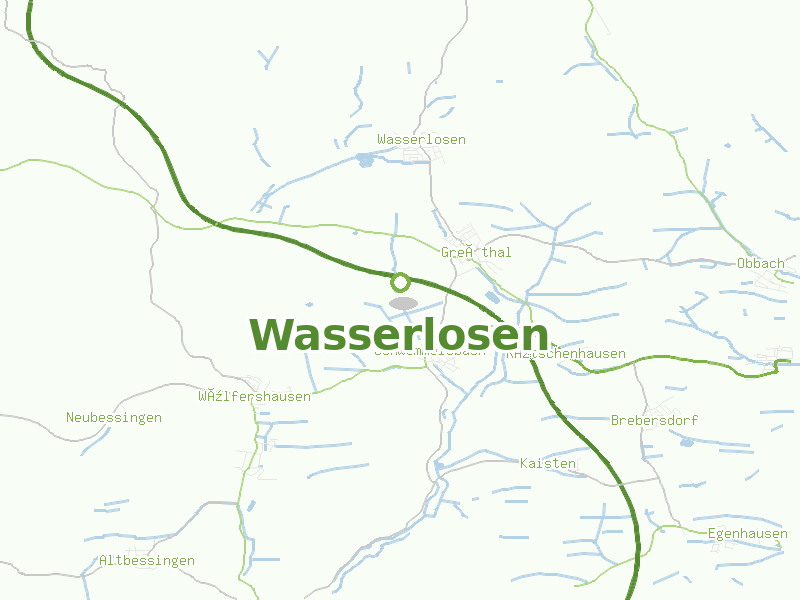Karte von Wasserlosen