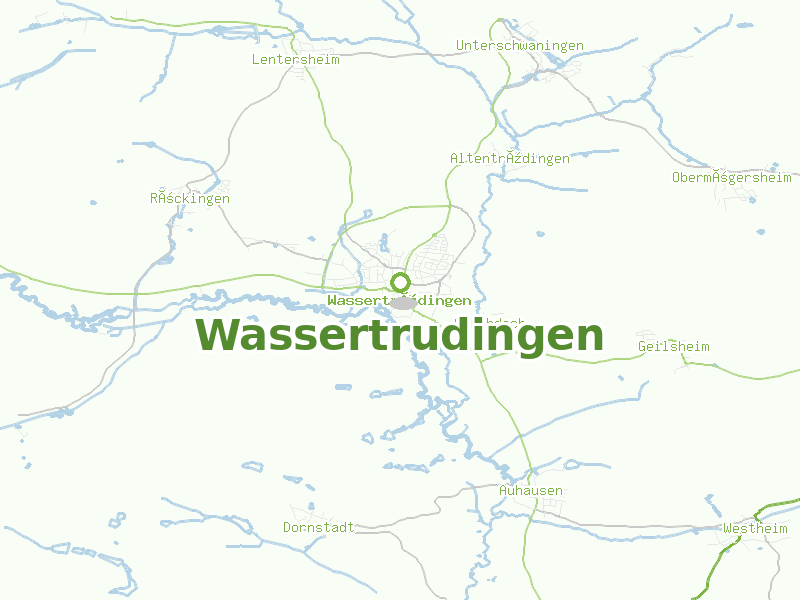Karte von Wassertrudingen