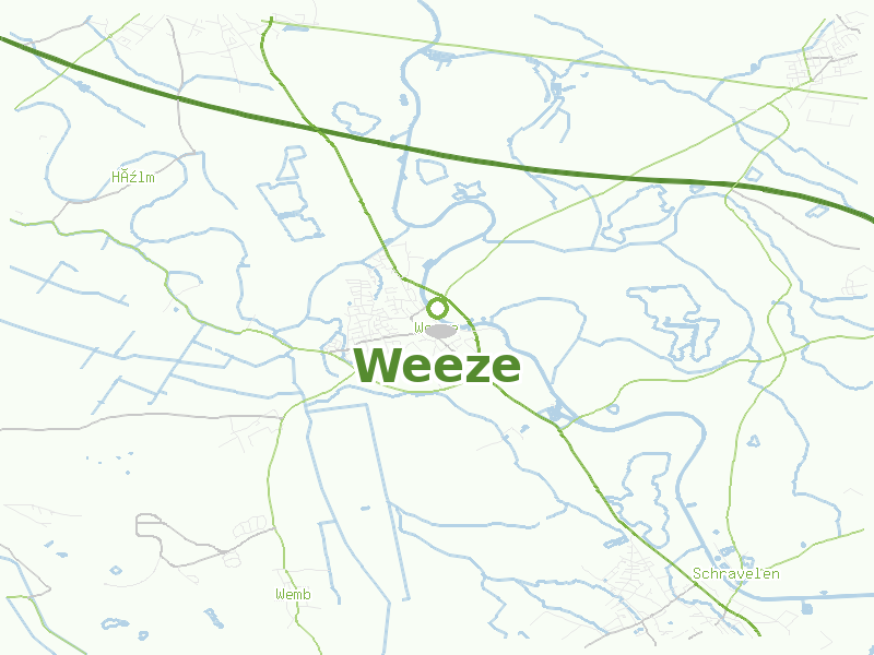 Karte von Weeze