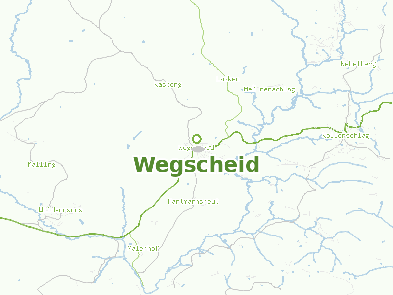 Karte von Wegscheid