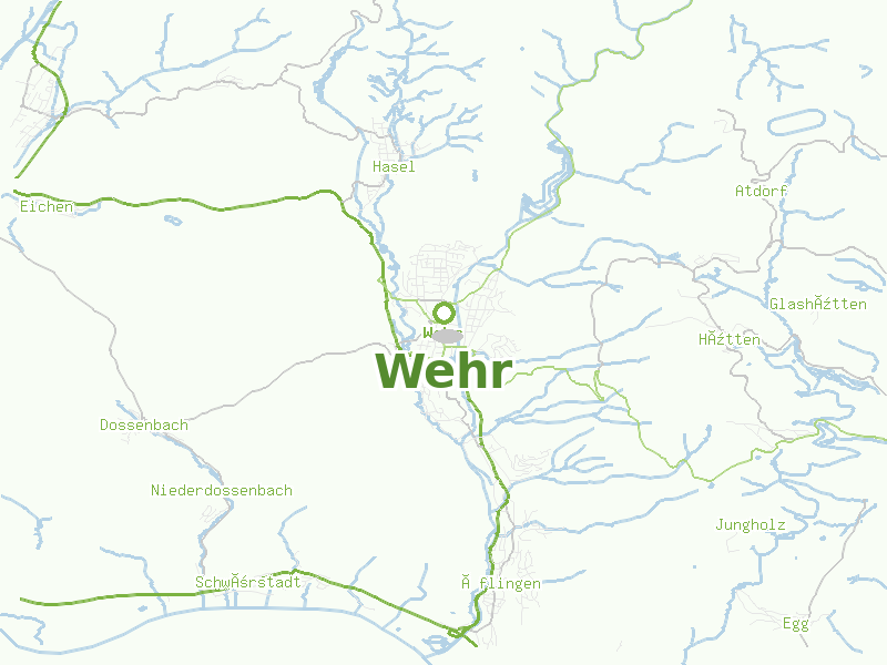Karte von Wehr