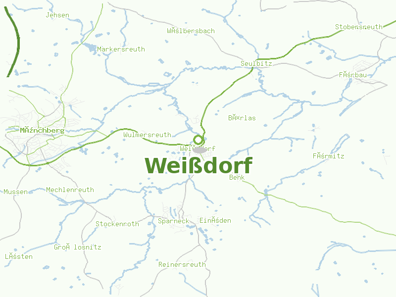 Karte von Weißdorf