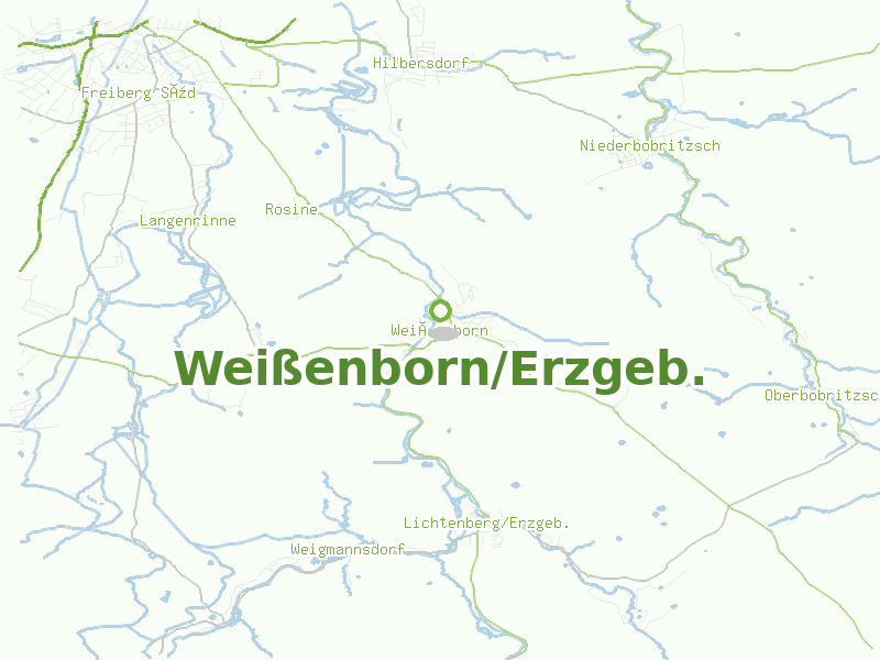 Karte von Weißenborn/Erzgeb.